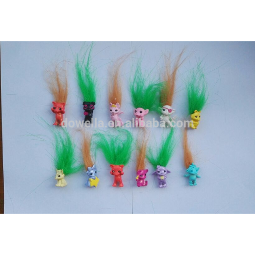 Troll doll pencil topper